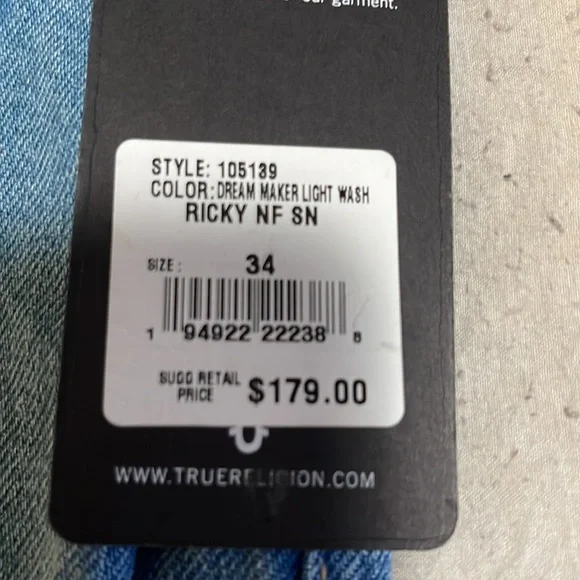 True religion denim jeans